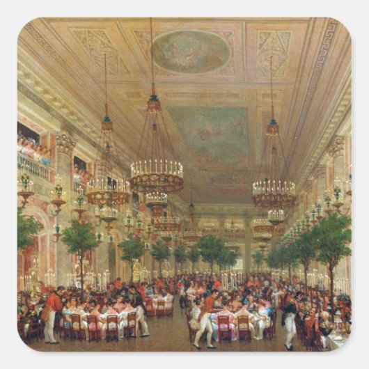 チュイルリーで祝の饗宴 スクエアシール (正面)