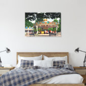 チュイルリー，パリ，フランスのカルーセル キャンバスプリント (インサイチュ (寝室))