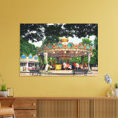 チュイルリー，パリ，フランスのカルーセル キャンバスプリント (インサイチュ (リビング))