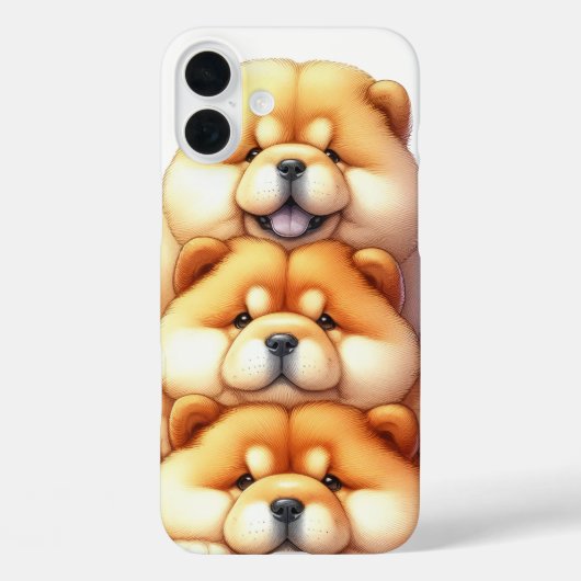 チュウの子犬の愛らしいスタック Case-Mate iPhoneケース (裏面)