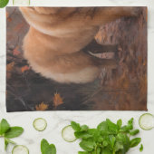 チュウチョウin紅葉秋インスパイア キッチンタオル (折り畳み)