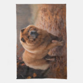 チュウチョウin紅葉秋インスパイア キッチンタオル (縦)