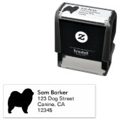 チュウドッグブリードシルエット差出人住所 セルフインキングスタンプ (インサイチュ)