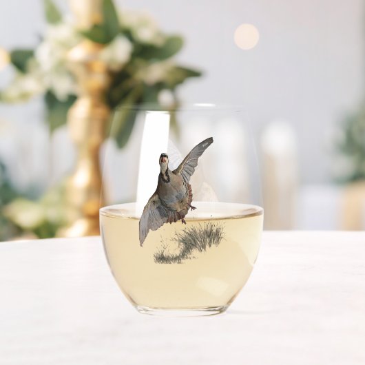 チュカルパトリッジアート ステムなしワイングラス (インサイチュ (ウェディング))