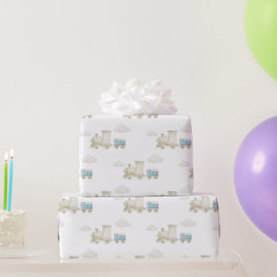 チュガチュガトレインのお誕生日おめでとう ラッピングペーパー