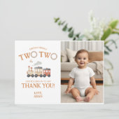 チュガツーツートレイン誕生日サンキューカード 招待状 (スタンド正面)