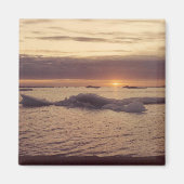 チュクチシー秋アイスバーローアラスカ写真デザイン マグネット (正面)