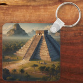 チュチェン・イツァ ユカタン メキシコ 風景 旅行 キーホルダー (裏面)