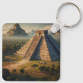 チュチェン・イツァ ユカタン メキシコ 風景 旅行 キーホルダー (裏面)