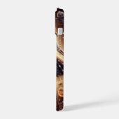 チュチガーリーュのスケルトンと幽霊、スカル、こうもり iPhone 15ケース (左側面)