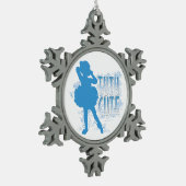 チュチキュート(青) スノーフレークピューターオーナメント (左)