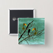 チュチュおよび黒い鳥 缶バッジ (正面&裏面)