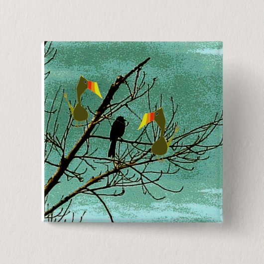 チュチュおよび黒い鳥 缶バッジ (正面)