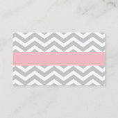 チュチュかわいいバレエ赤ちゃんシャワー予約リクエスト エンクロージャーカード (裏面)