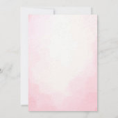 チュチュがとってもかわいいフラワーベビーシャワー 招待状 (裏面)