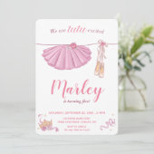 チュチュがとっても嬉しいバレリーナの誕生日パーティー（どんな年齢でも） 招待状 (スタンド正面)