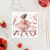 チュチュキュート | エンチャント・バレリーナ・バースデーパーティー スタンダードカクテルナプキン (インサイチュ)