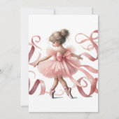 チュチュキュート | エンチャント・バレリーナ・バースデーパーティー 招待状 (裏面)