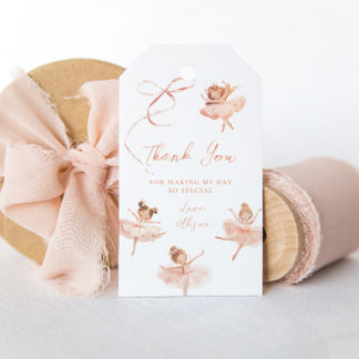 チュチュ キュート バレリーナ バースデー ギフトタグ