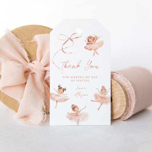 チュチュ キュート バレリーナ バースデー ギフトタグ