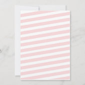 チュチュ ピンクの女の子の誕生日招待状 招待状 (裏面)