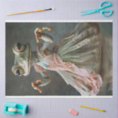 チュッお洒落ドデコップグリーン踊りカエル 薄葉紙 (クラフト)