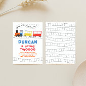 チュッガ　チュッガ　チョーチョー　トレイン　２さいのおたんじょうび 招待状