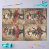 チュツお洒落の服を着たデコップカバ 薄葉紙 (クラフト)