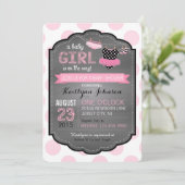 チュツとドットの赤ちゃんシャワー 招待状 (スタンド正面)