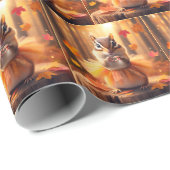 チュツの秋のチムンク ラッピングペーパー (ロールコーナー)