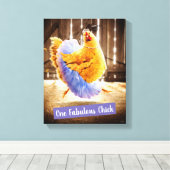 チュツの鶏 キャンバスプリント (インサイチュ (ウッドフロア))