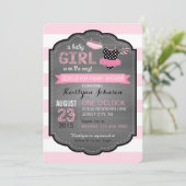 チュトゥとストライプのベビーシャワー 招待状 (スタンド正面)