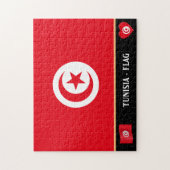 チュニサ国旗・チュニサン国/チュニジア ジグソーパズル (縦)