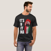 チュニジアとクウェートミックス伝統Dnaフラグ Tシャツ (正面フル)