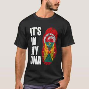 チュニジアとグレナディアンミックス伝統Dna国旗 Tシャツ