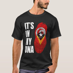 チュニジアとティモレミックス伝統Dnaフラグ Tシャツ
