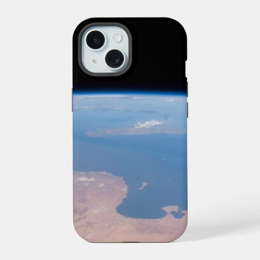 チュニジアとリビアの海岸とシチリア島 iPhone 15ケース (裏面)