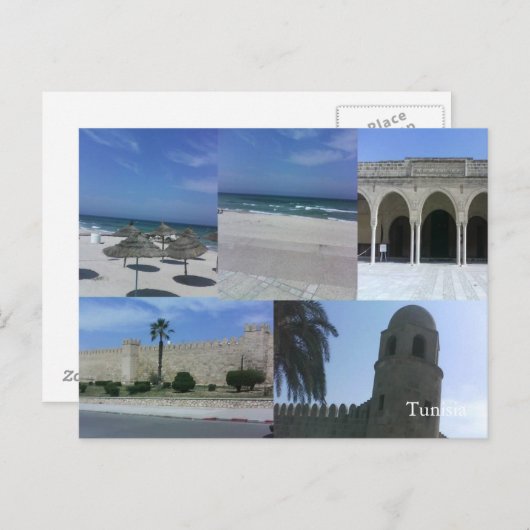 チュニジアのはがき ポストカード (正面/裏面)