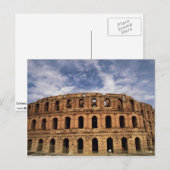 チュニジアのエル・ジェム・チルドゥルスのコリセウム ポストカード (正面/裏面)