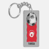 チュニジアのサッカーKeychain キーホルダー (正面左)