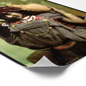 チュニジアのチュニス、ベドウィンの女性ヴィンテージフォトクロム ポスター (角)