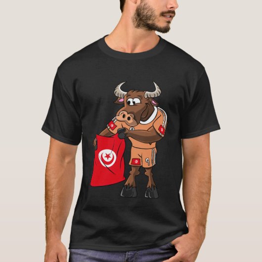 チュニジアのファンの雄牛 Tシャツ (正面)