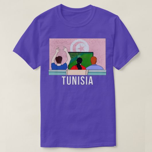 チュニジアのファン Tシャツ (デザイン正面)