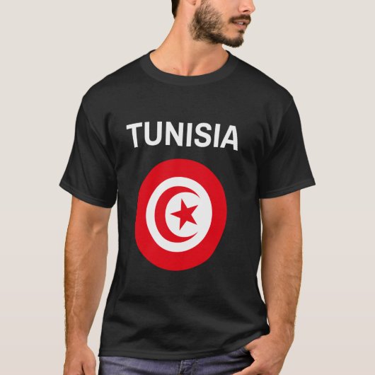 チュニジアのモダンな旗 Tシャツ (正面)