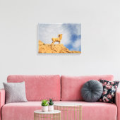 チュニジアのヤギ像 キャンバスプリント (インサイチュ (リビング))