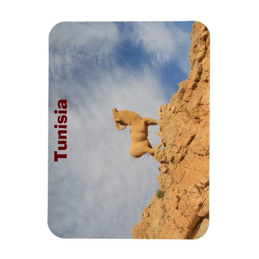チュニジアのヤギ像 マグネット (縦)