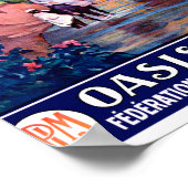 チュニジアのヴィンテージのポスター復元 ポスター (角)