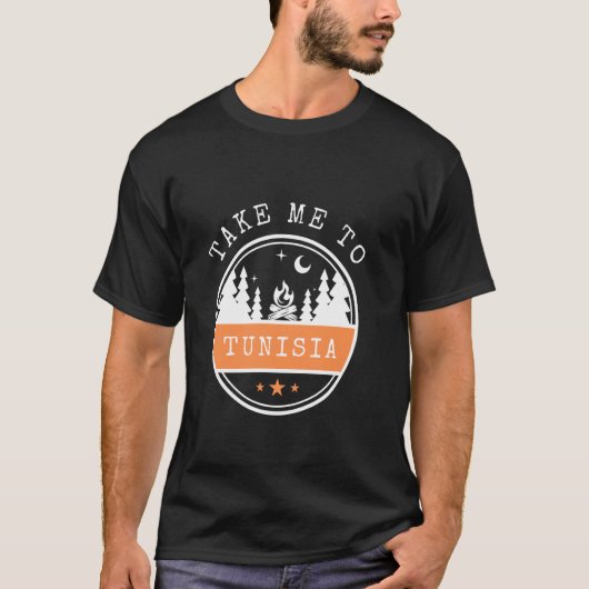 チュニジアの休暇旅行チュニジアへ Tシャツ (正面)