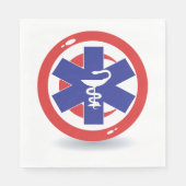 チュニジアの医療記号 スタンダードランチョンナプキン (正面)