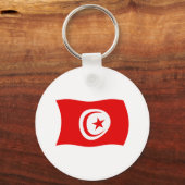チュニジアの国旗キーチェーン キーホルダー (正面)